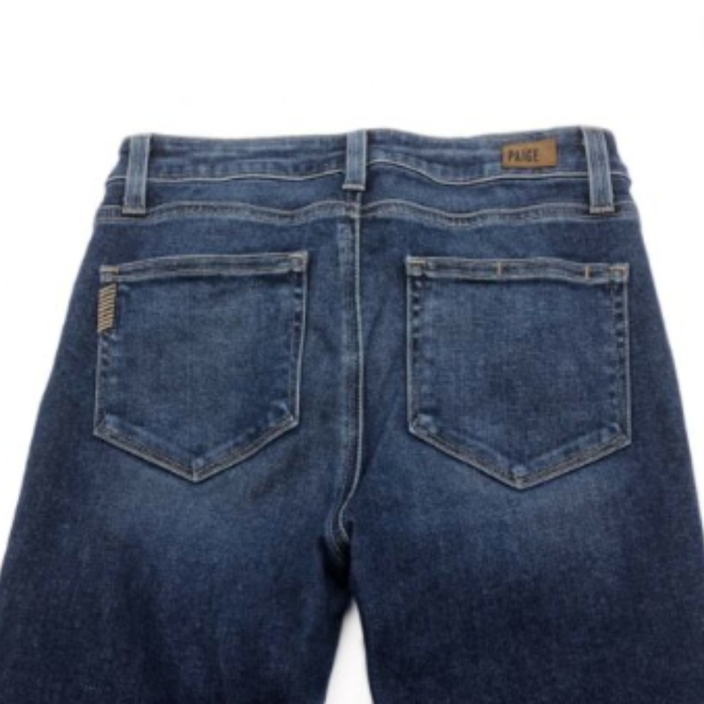 Paige Jacqueline Straight Raw Hem High Rise Crop